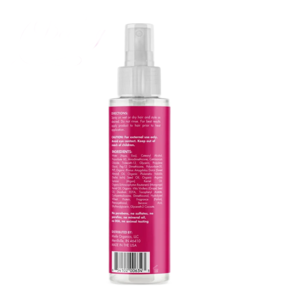 mielle mongongo oil thermal heat protectant spray 118ml frizz control heat protection styling spray for smooth shiny healthy hair