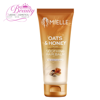Mielle Oats & Honey Soothing Hair Balm  6oz– Anti-Frizz Hydration for Sensitive Scalp