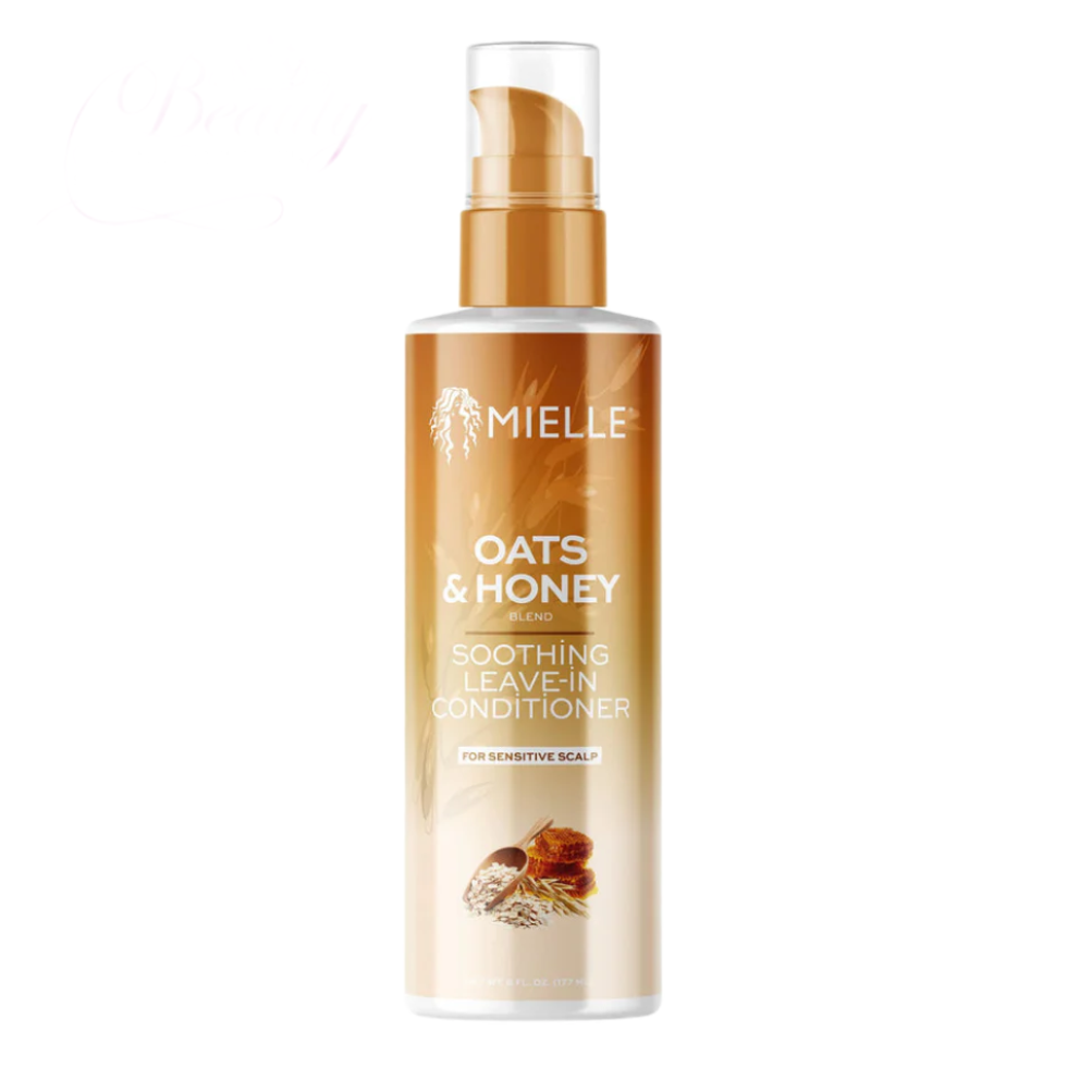 mielle oats and honey soothing leave in conditioner 6oz hydrating detangling frizz control leave in conditioner for soft curly hair
