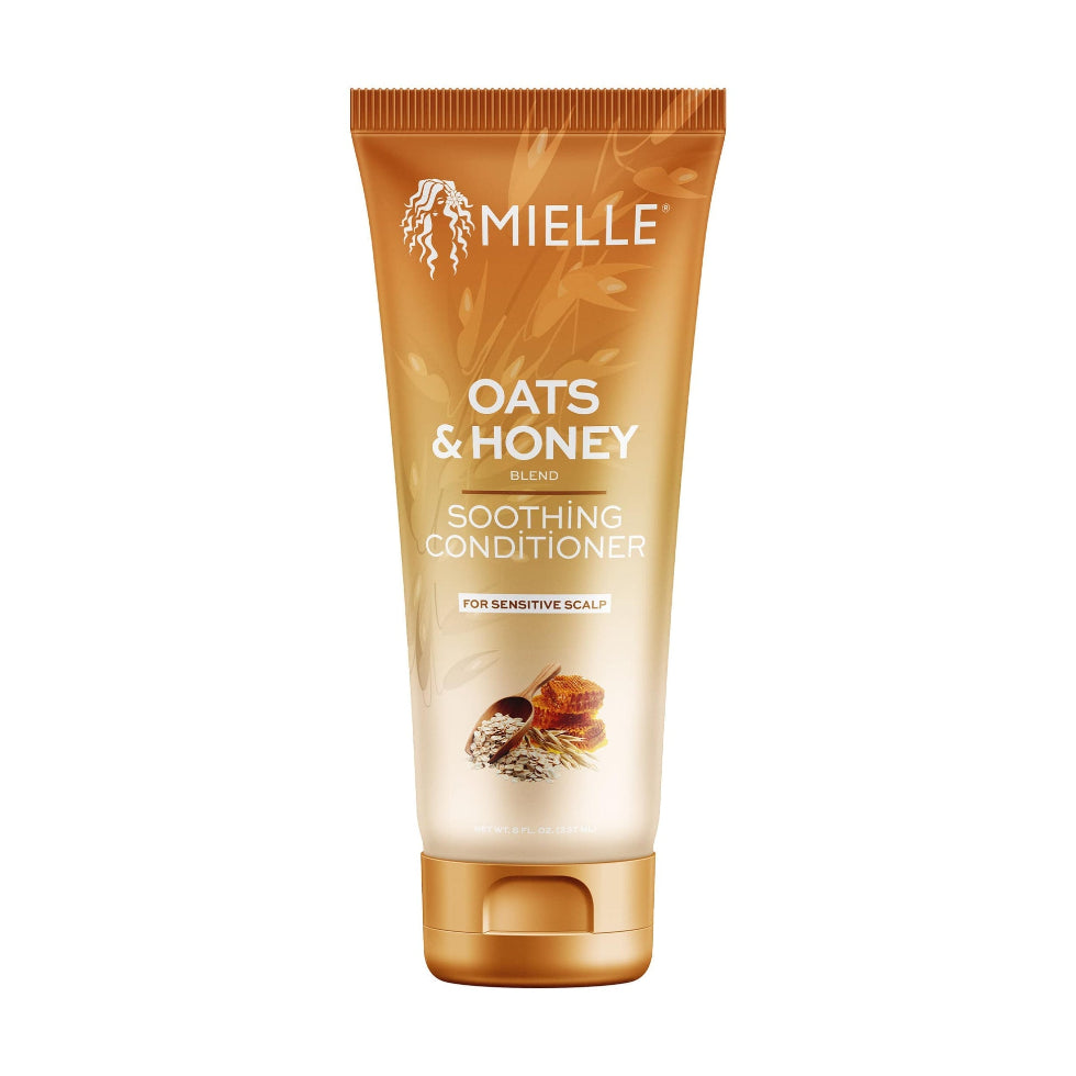 mielle oats and honey soothing conditioner 237ml sensitive scalp relief hydrating conditioner for soft smooth and manageable curly hair