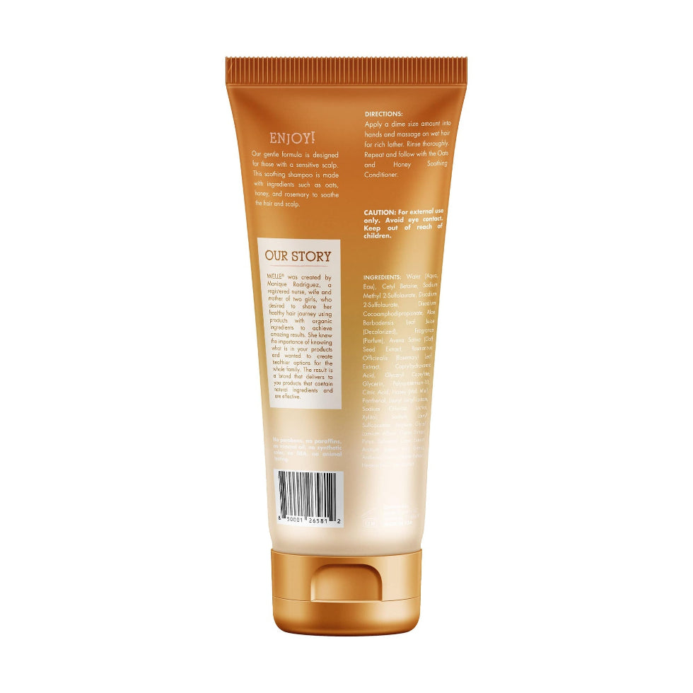 mielle oats and honey soothing shampoo 8oz gentle hydration sensitive scalp care shampoo for soft clean and healthy curly hair