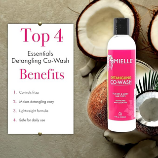 Mielle Organics Detangling Co-Wash 240ml- Gentle Cleansing & Hydration for Curly Hair
