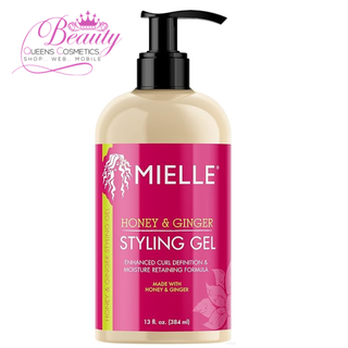 Mielle Organics Honey & Ginger Hair Gel 13oz – Curl Definition & Frizz Control