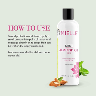 Mielle Mint Almond oil Moisturizes Hair & Scalp 240 ml/8.0 fl.oz