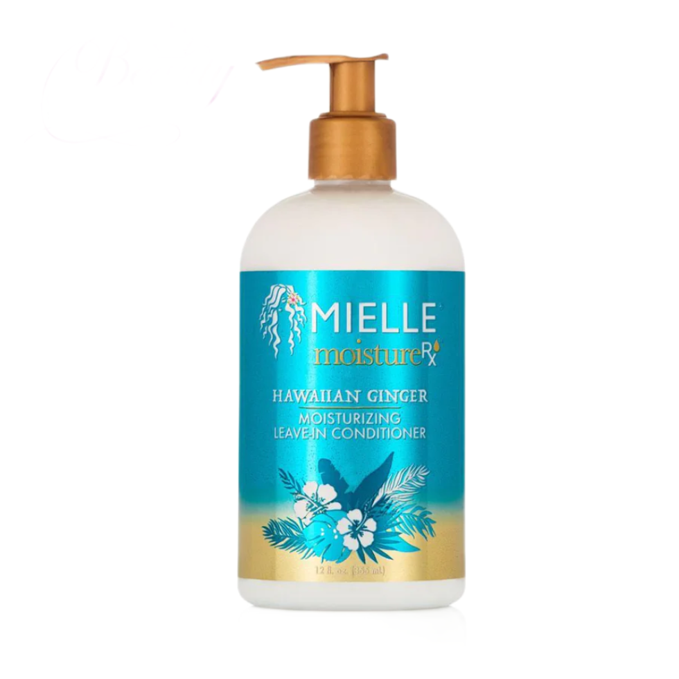 mielle hawaiian ginger leave in conditioner 12oz deep moisture curl care frizz control detangling treatment for soft defined curly hair