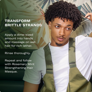 Mielle Rosemary Mint Strengthening Shampoo 12oz- Hydrate, Strengthen & Nourish Hair