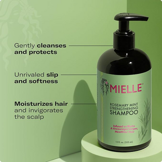 Mielle Rosemary Mint Strengthening Shampoo 12oz- Hydrate, Strengthen & Nourish Hair