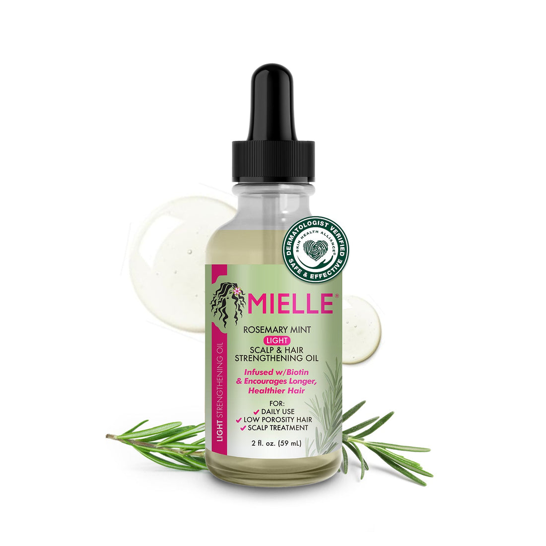 Mielle Rosemary Mint Light Scalp & Hair Oil 59ml | Strengthening & Nourishing