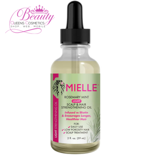 Mielle Organics Rosemary Mint Light Scalp & Hair Strengthening Oil 59ml | Lightweight Nourishing Treatment