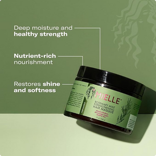 Mielle Rosemary Mint Strengthening Hair Masque 12oz -Deep Moisture & Hair Strength