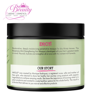 Mielle Rosemary Mint Strengthening Hair Masque 12oz -Deep Moisture & Hair Strength