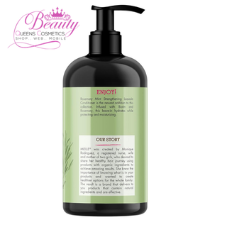 Mielle Organics Rosemary Mint Strengthening Leave-In Conditioner with Biotin – Hydrating Hair Moisturizer for Curly Hair 12oz