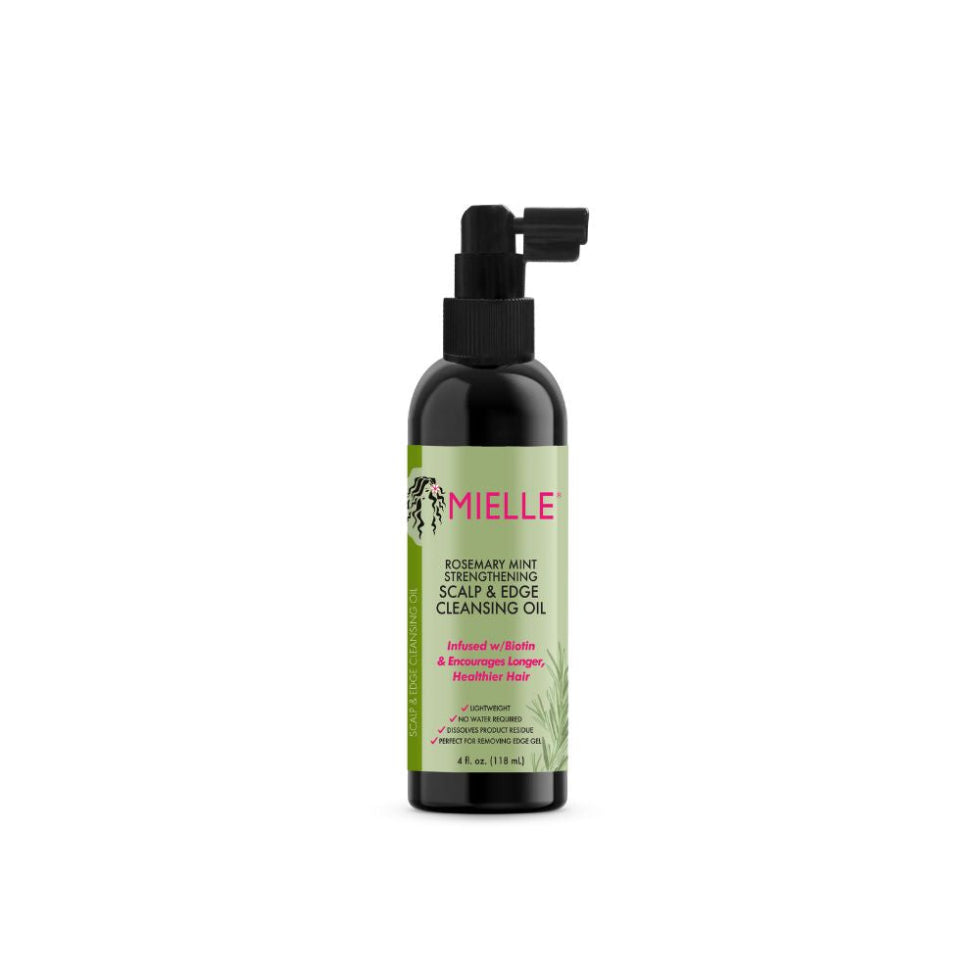 mielle rosemary mint scalp and edge cleansing oil 118ml no rinse build up remover scalp refresh treatment for healthy hair and edges