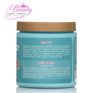 Mielle Sea Moss Curl Pudding 8 oz– Anti-Shedding, Frizz Control & Shine Enhancer