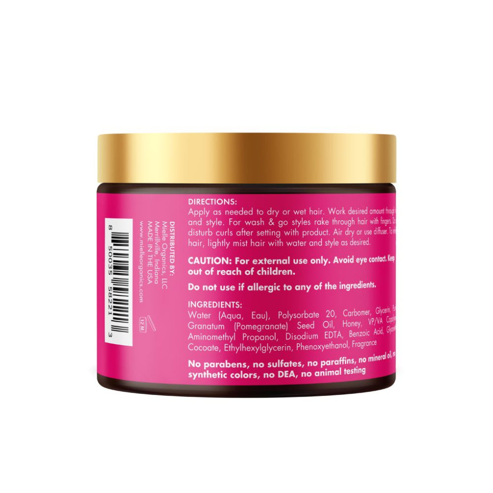 mielle pomegranate and honey maximum hold gel styler 16oz define smooth control curls frizz control styling gel for strong hold curls
