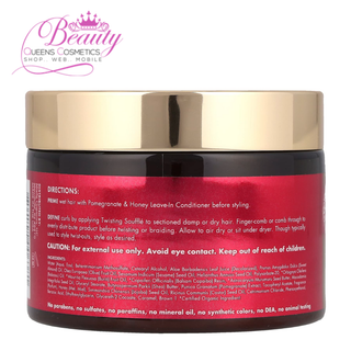 Mielle Pomegranate & Honey Twisting Soufflé 12oz  Define, Hydrate & Shine Naturally