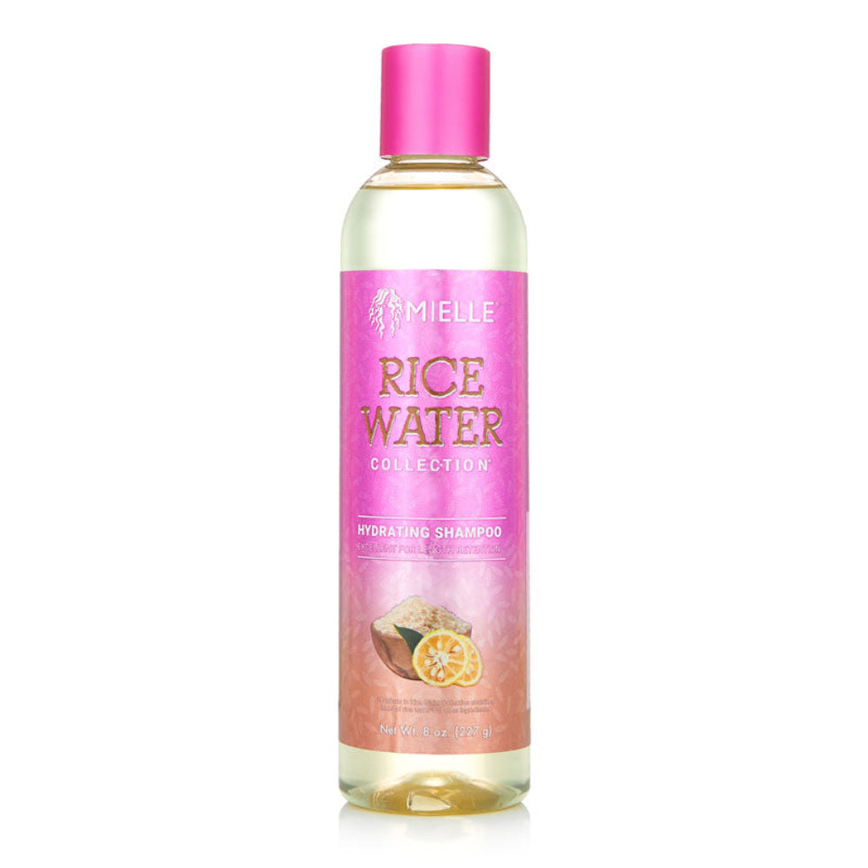 mielle rice water hydrating shampoo 8oz strengthen shine repair split ends gentle cleansing shampoo for healthy strong shiny hair
