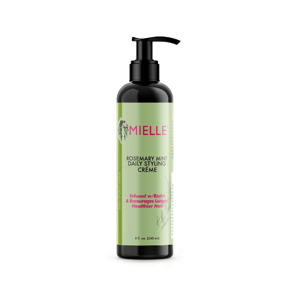 mielle rosemary mint daily styling creme 8oz nourish define control frizz lightweight hair cream for soft smooth shiny curls