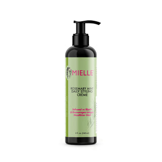 mielle rosemary mint daily styling creme 8oz nourish define control frizz lightweight hair cream for soft smooth shiny curls