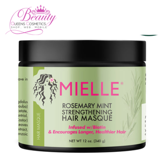 Mielle Rosemary Mint Strengthening Hair Masque 12oz -Deep Moisture & Hair Strength