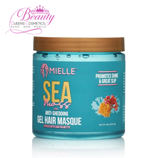 Mielle Sea Moss Curl Gel Hair Masque 8 oz– Anti-Shedding & Intense Hydration