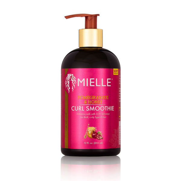 mielle pomegranate and honey curl smoothie 12oz define hydrate type 4 hair frizz control styling cream for soft shiny healthy curls