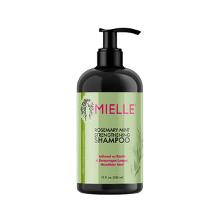mielle rosemary mint strengthening shampoo 12oz hydrate strengthen nourish hair rosemary mint biotin cleanser for soft healthy hair