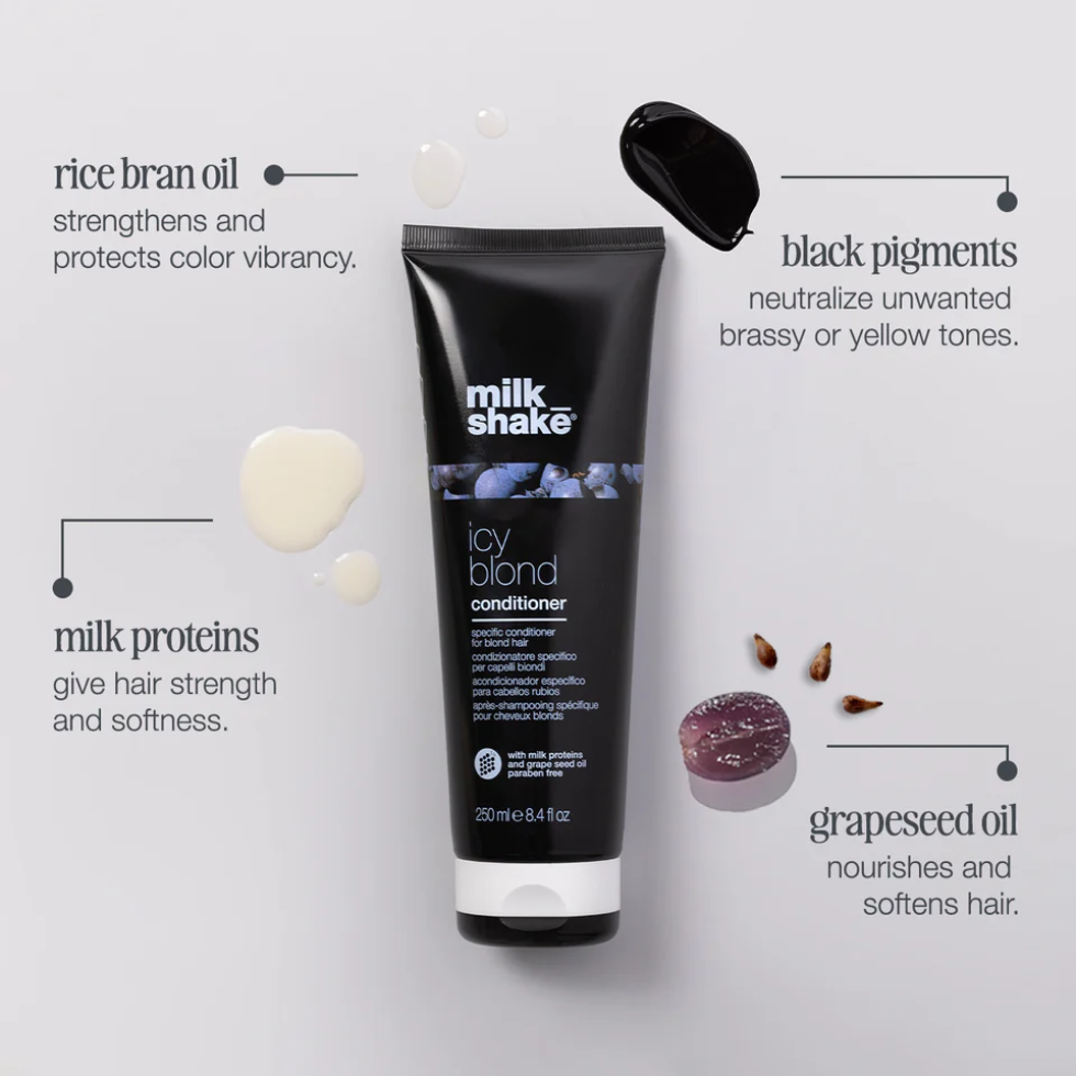 Milk Shake Icy Blond Conditioner 250ml for blonde toning anti brass care and hydration