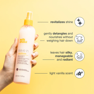 Milk Shake Leave In Conditioner 350ml for hydration detangling shine and color protection hair care