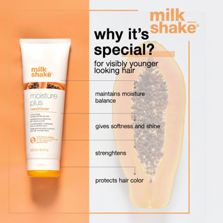 Milk Shake Moisture Plus Conditioner 250ml for dry hair hydration softness and frizz control