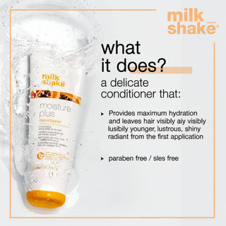 Milk Shake Moisture Plus Conditioner 250ml for dry hair hydration softness and frizz control