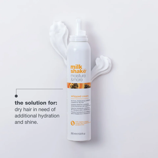 Milk Shake Moisture Plus Whipped Cream 200ml for dry hair hydration softness shine and frizz control