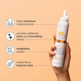 Milk Shake Moisture Plus Whipped Cream 200ml for dry hair hydration softness shine and frizz control