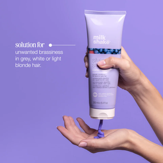 Milk Shake Silver Shine Conditioner 250ml for blonde silver and grey hair toning and hydration care