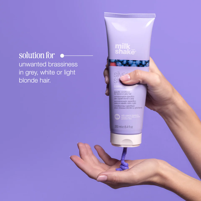 Milk Shake Silver Shine Conditioner 250ml | Purple Toning Conditioner for Blonde Hair