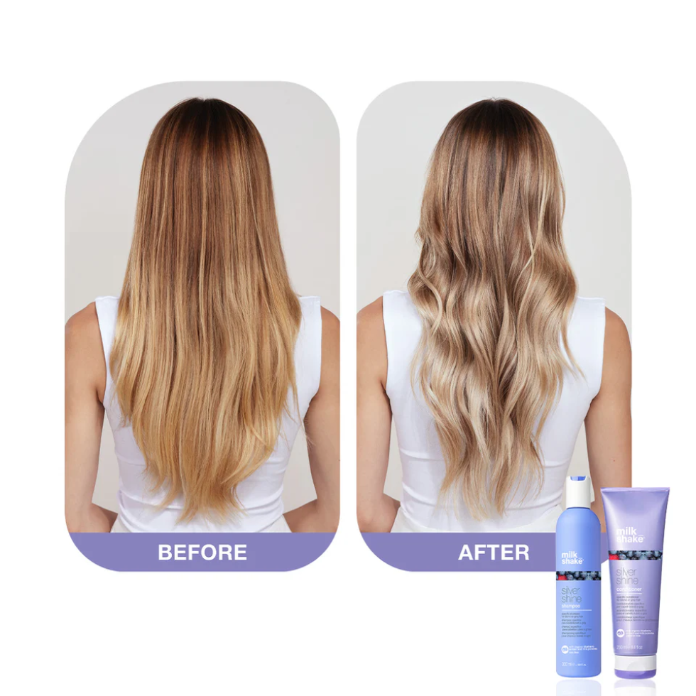 Milk Shake Silver Shine Conditioner 250ml for blonde silver and grey hair toning and hydration cares
