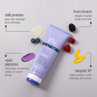 Milk Shake Silver Shine Conditioner 250ml for blonde silver and grey hair toning and hydration care