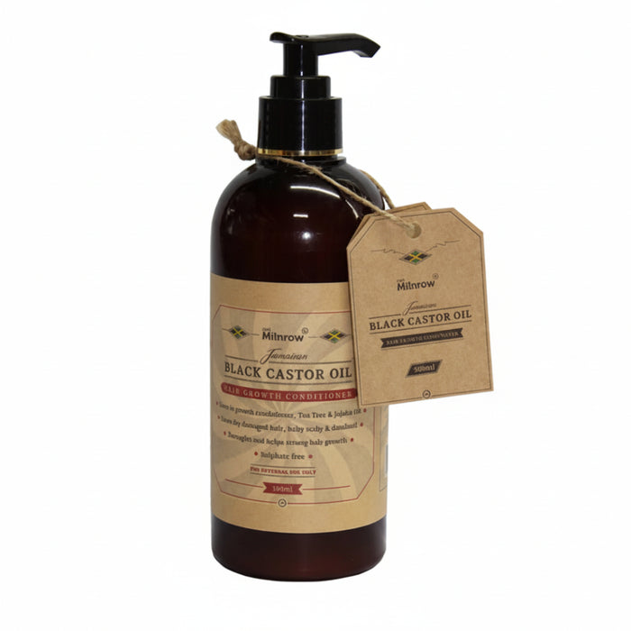 Milnrow Black Castor Hair Growth Conditioner 300ml for strong smooth healthy hair