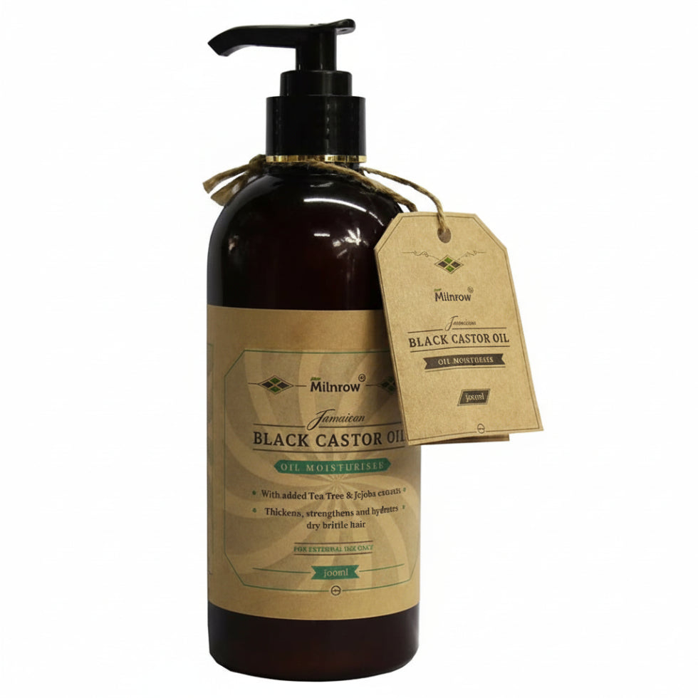 Milnrow Black Castor Oil Moisturizer 300ml for soft hydrated strong healthy hair