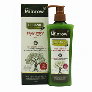 Milnrow olive oil hair growth stimulating booster for scalp nourishment and stronger hair