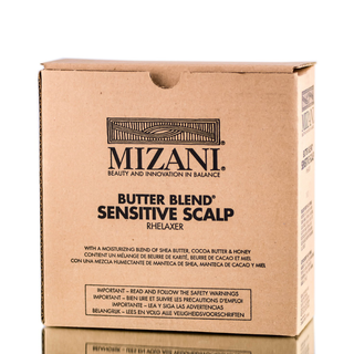 mizani butter blend sensitive scalp relaxer no lye conditioning hair straightening treatment