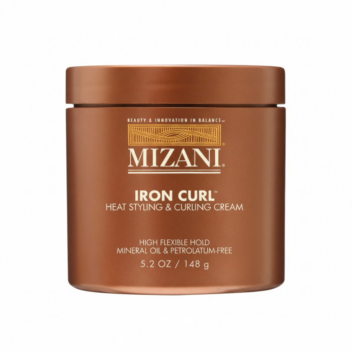 mizani iron curl heat styling curling cream 5.2oz protect define curls hair styling product