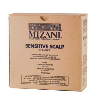 mizani sensitive scalp rhelaxer gentle no lye hair straightening system for curly hair