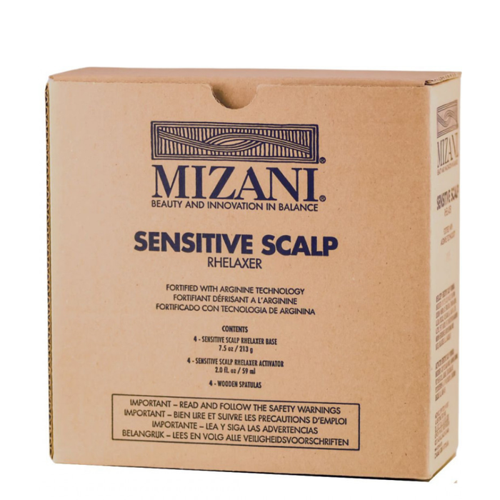 mizani sensitive scalp rhelaxer gentle no lye hair straightening system for curly hair