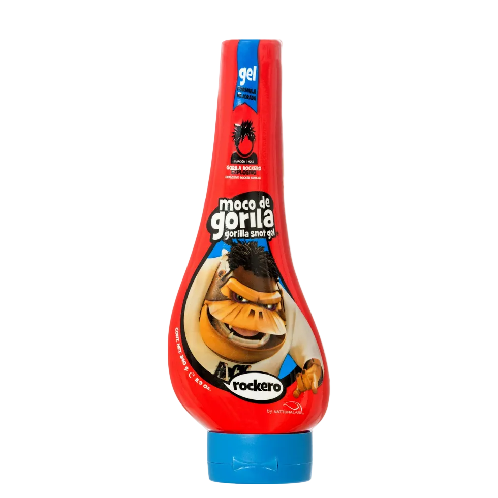 Moco de Gorila Rockero gel mega hold styling gel for rock star hairstyles strong hold hair gel