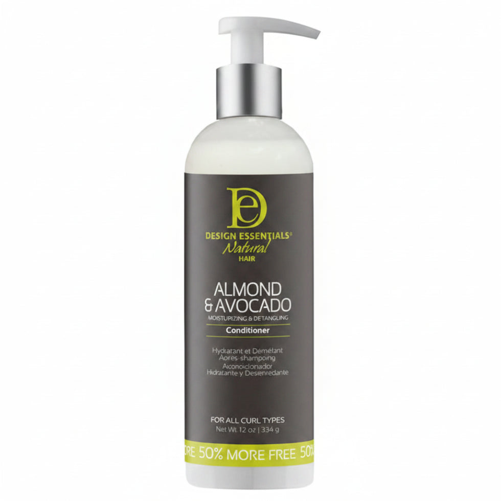 design essentials almond avocado conditioner moisturizing detangling soft smooth manageable hair