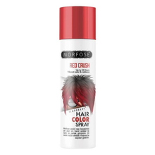Morfose red crush hair colour spray 150ml temporary metallic red hair spray for vibrant shine and creative styling look
