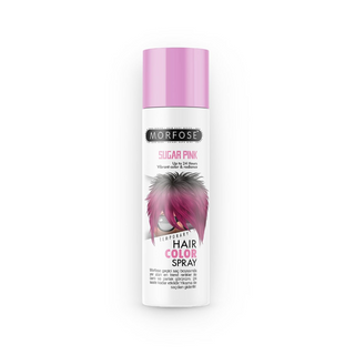morfose sugar pink temporary hair colour spray 150ml bold pink washable hair color styling spray