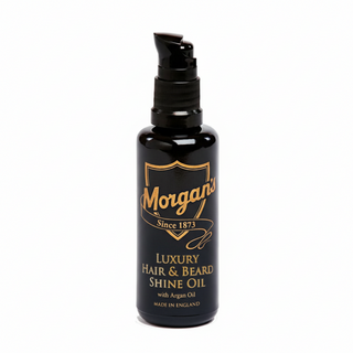 Morgans hair and beard shine oil argan oil frizz control smooth shiny grooming finish