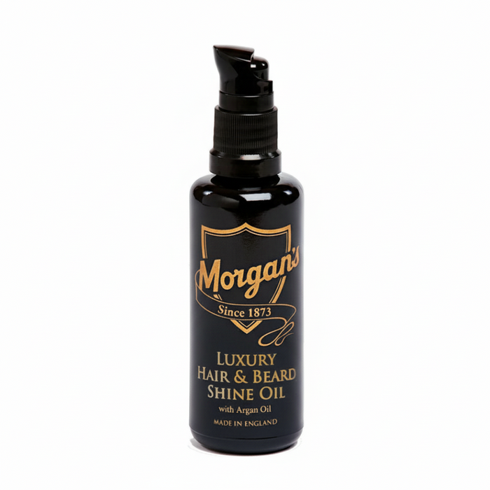 Morgan’s Hair & Beard Shine Oil 50ml | Argan Oil Frizz Control & Smooth Finish